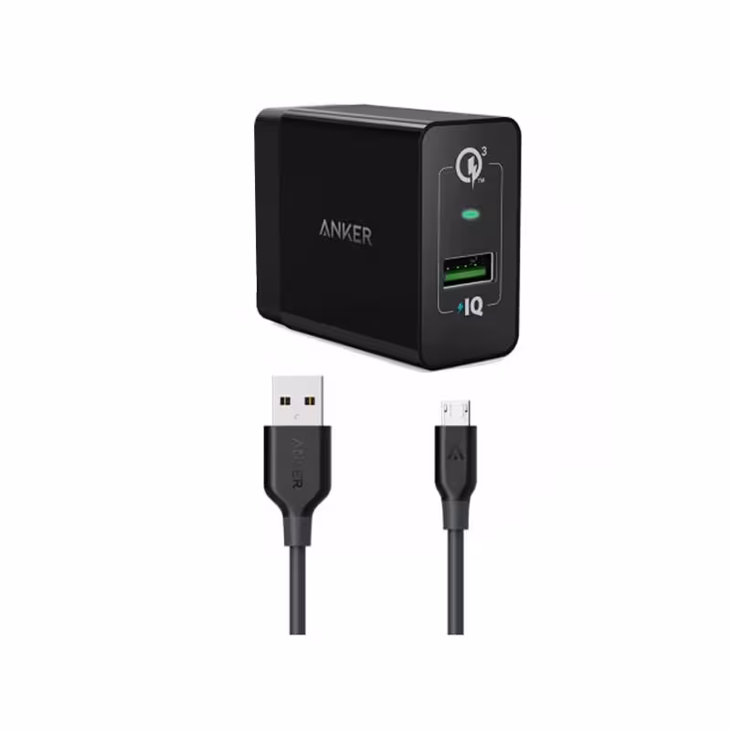 شارژر دیواری انکر مدل PowerPort  A2013 به همراه کابل مدل A8133