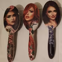 برس دخترانه گرد عکس دار