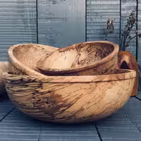 کاسه چوبی توسکا باخته کد 033
