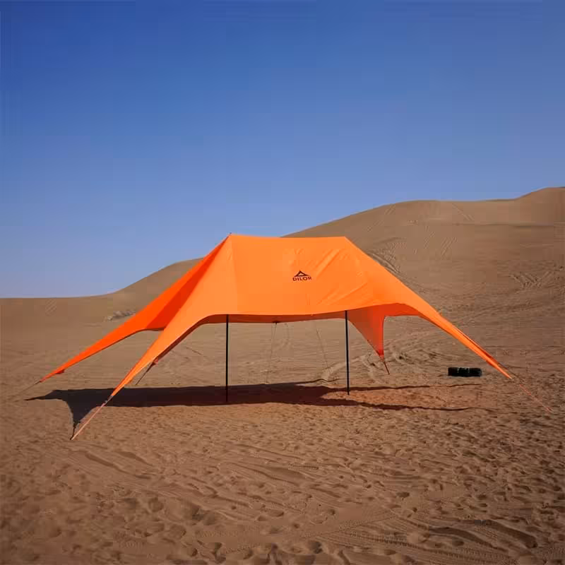 سایبان ستاره ای کمپینگ استارتنت دابل دیلور مدل دو ستون