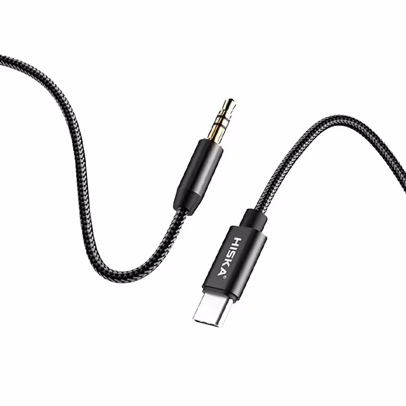 کابل تبدیل USB-C به AUX هیسکا مدل W28 ا Hiska