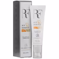 کرم ضد آفتاب رنگی بژ طبیعی رویال فم (RF) SPF 50 مناسب پوست خشک و حساس حجم 50 میلی لیتر | RF Tinted SPF 50 Sun Defence For Dry & Sensitive Skin 50 ml