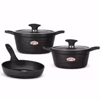 سرویس قابلمه گرانیتی زرساب مدل لایم LI-8330، 5 پارچه