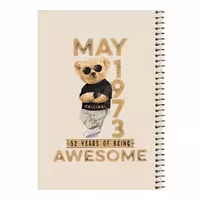 دفتر مشق 80 برگ اس جی مدل تدی عینک دودی