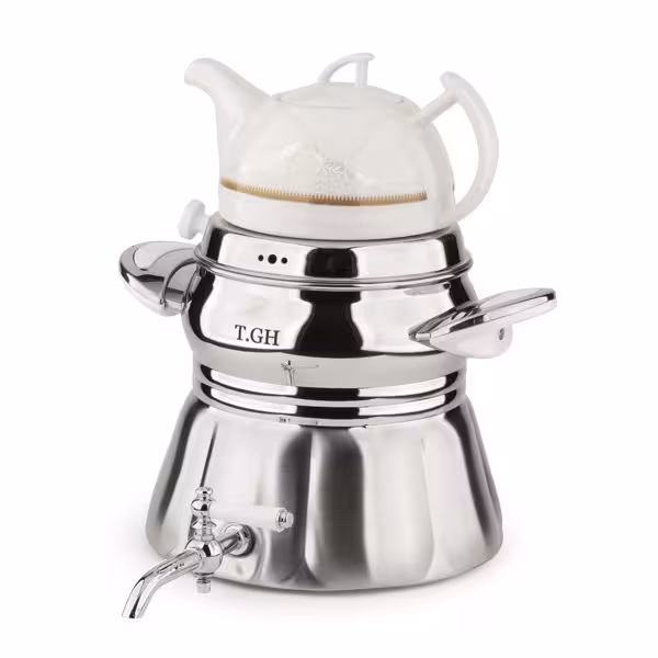 کتری قوری قیطاسی 5 لیتری مدل 8865 کف چدن