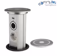 پریز توکار کابینت موتوردار لمسی استوانه ای ملونی