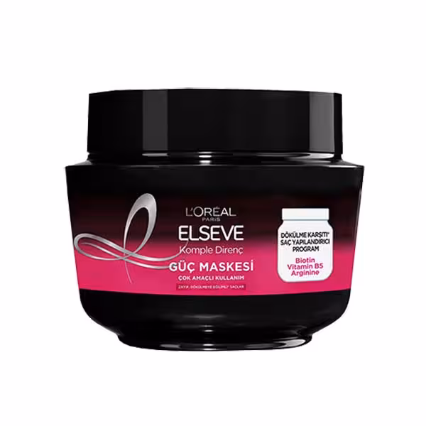 ماسک مو لورآل مناسب موی شکننده و آسیب دیده 300 میل مدل Elseve (komple direnc)