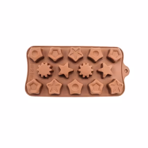 خرید قالب شکلات سیلیکونی طرح چند ستاره