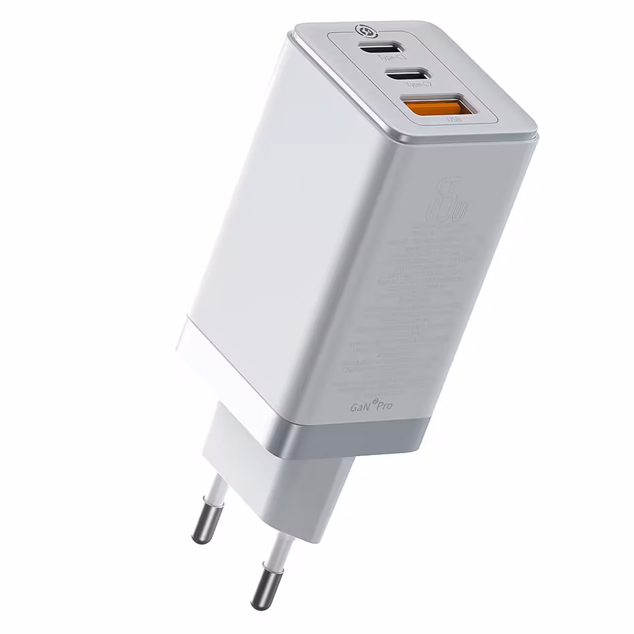 شارژر دیواری بیسوس مدل CCGAN2P GaN2 Pro با توان خروجی 65 وات به‌ همراه کابل