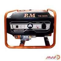 موتور برق 3 کیلو وات بنزینی پی ام مدل TM3600