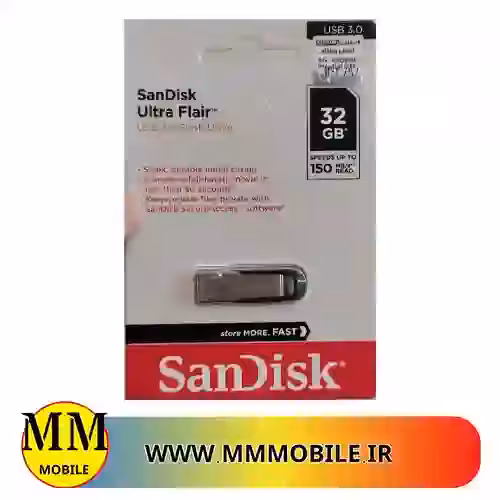 فلش مموری سن دیسک مدل SANDISK ULTRA FLAIR CZ73 USB M3.0 ظرفیت 32G