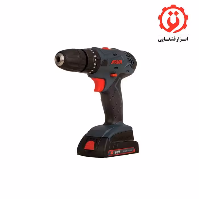 دریل پیچ گوشتی شارژی چکشی 20 ولت آروا مدل 5853