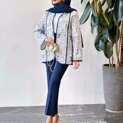 مانتو شلوار زنانه لنین مدل آناهید