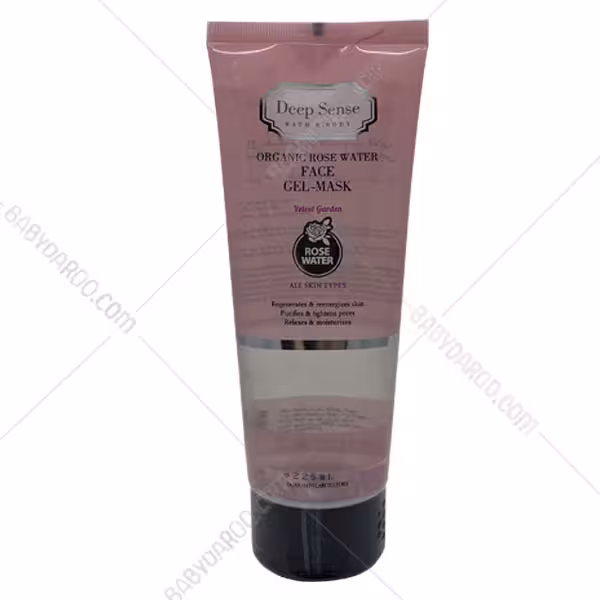 ژل ماسک مرطوب کننده پوست گلاب دیپ سنس