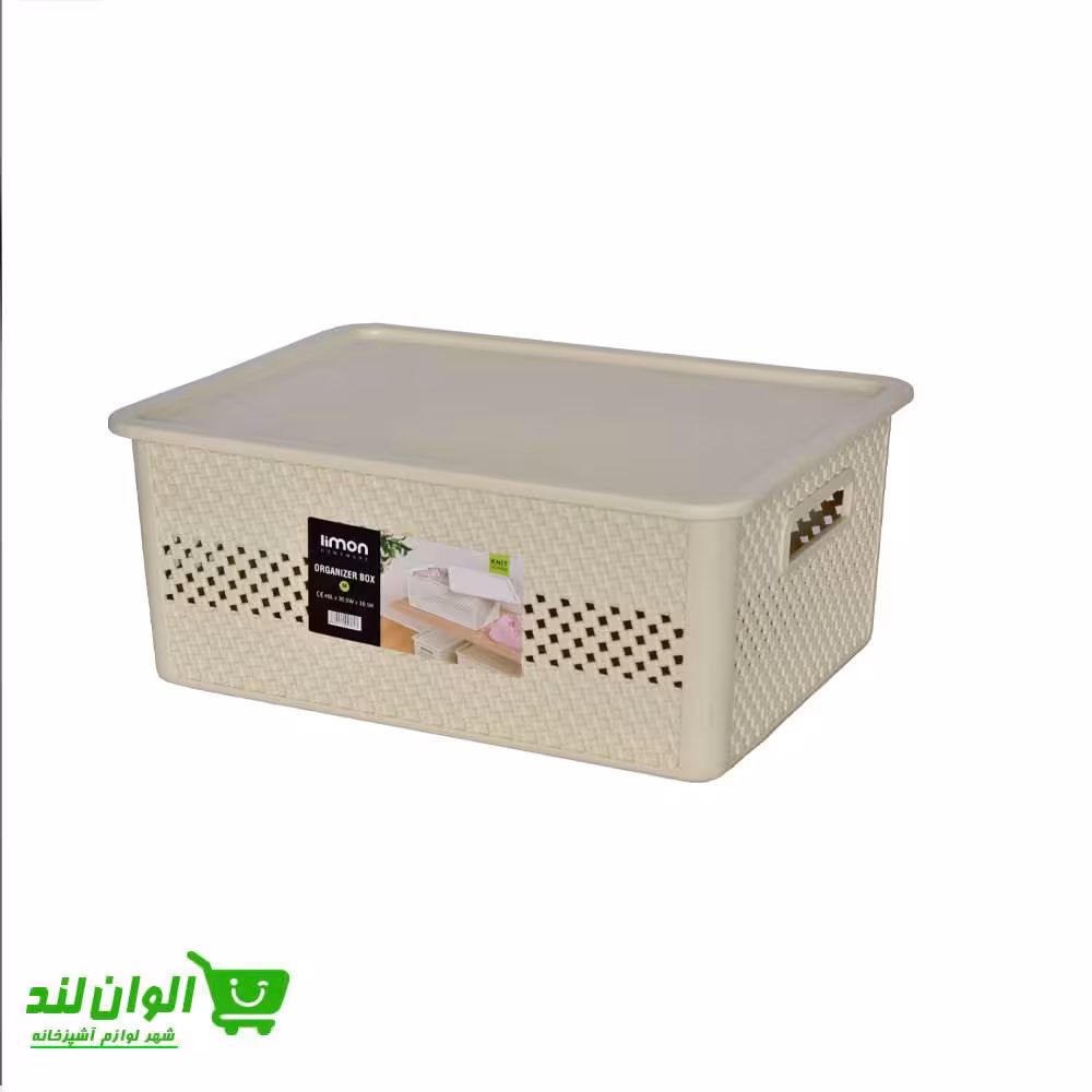 باکس نظم دهنده کابینت دربدار لیمون طرح بافت متوسط کد 34805