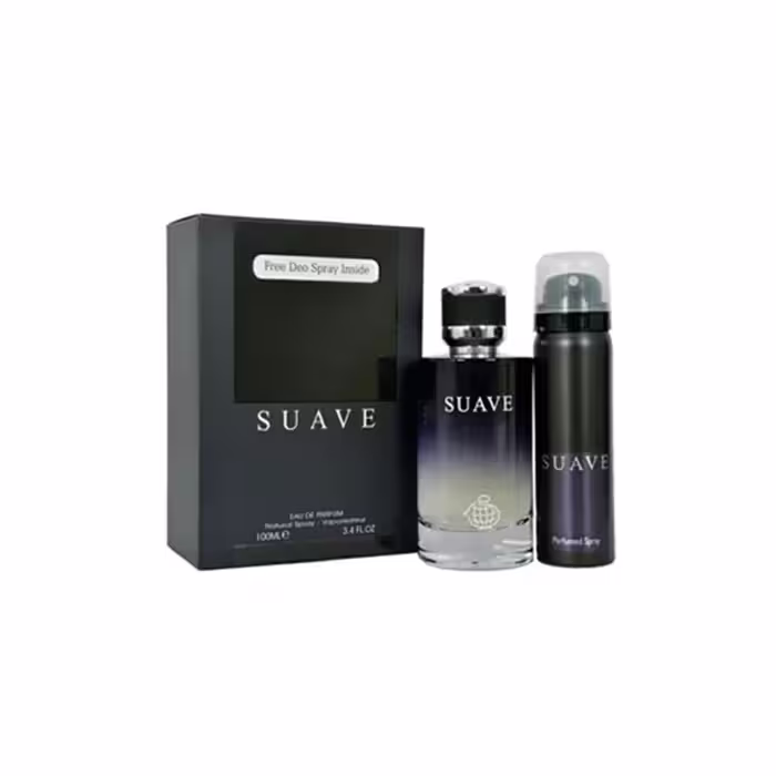 عطر ادکلن مردانه دیور ساواج فراگرنس ورد سوآو (Fragrance World Suave) مناسب Dior Sauvage