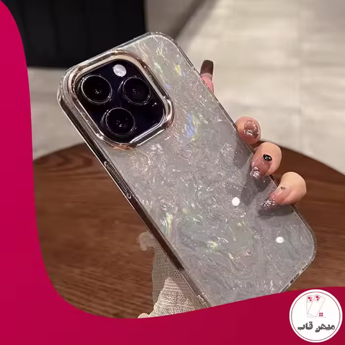 قاب گوشی آیفون اکلیلی صدفی - کد (1264)