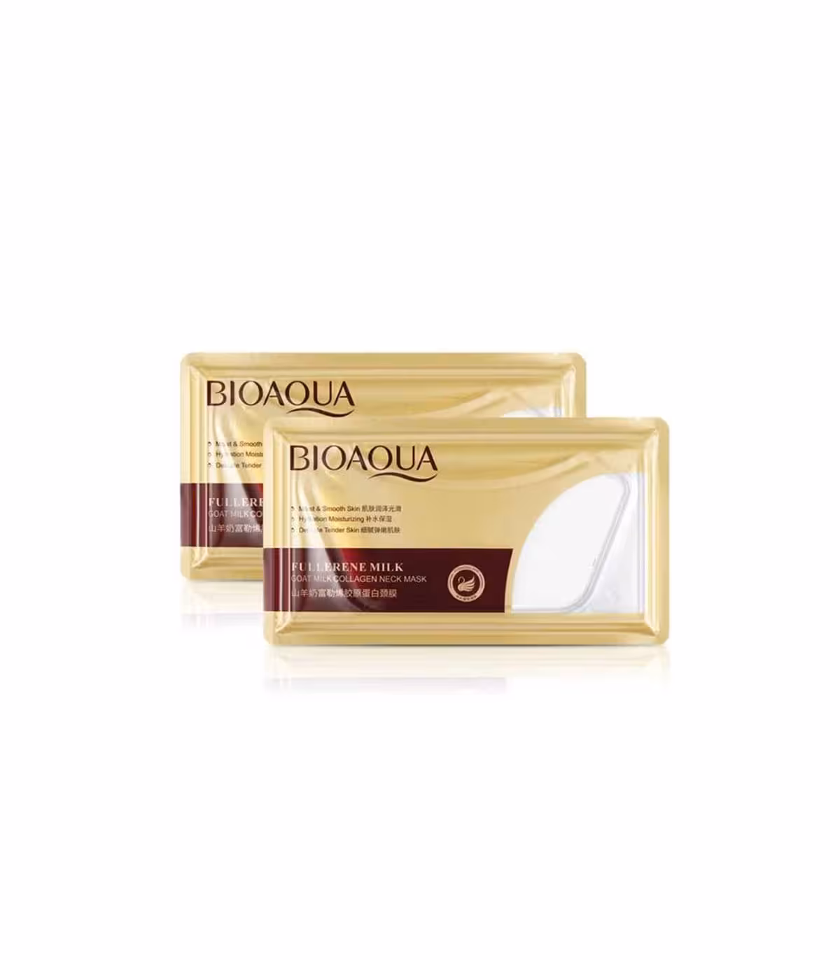 ماسک ورقه ای گردن با عصاره شیر بز و کلاژن BIOAQUA