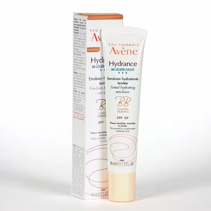 بی بی کرم مرطوب کننده اون (Avene) مدل Hydrance رنگ روشن (Light) حجم 40 میل