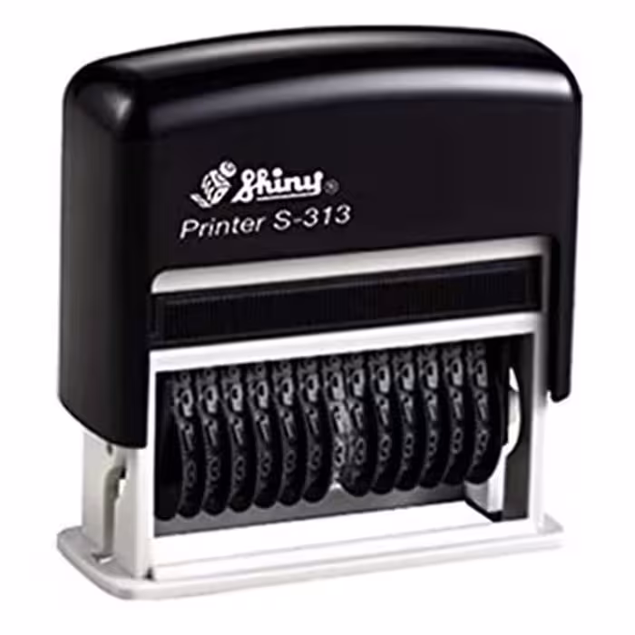 خرید دستگاه مهر شاینی مدل S-313 نمراتور 3 میل 13 رقم