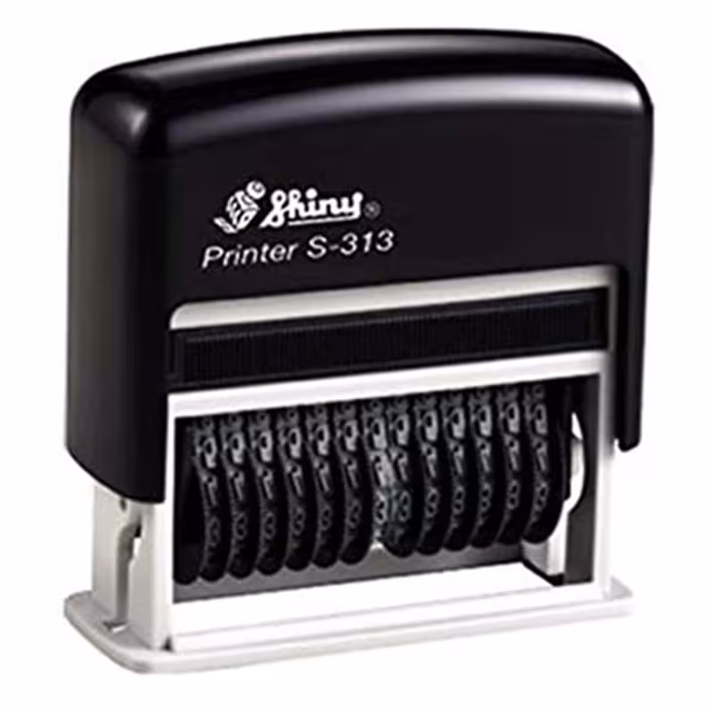 خرید دستگاه مهر شاینی مدل S-313 نمراتور 3 میل 13 رقم