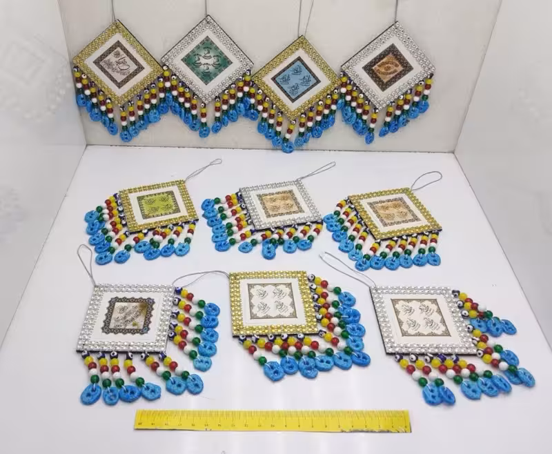 آویز چوبی آیه دار دوطرفه (پست پیشتاز پس کرایه)