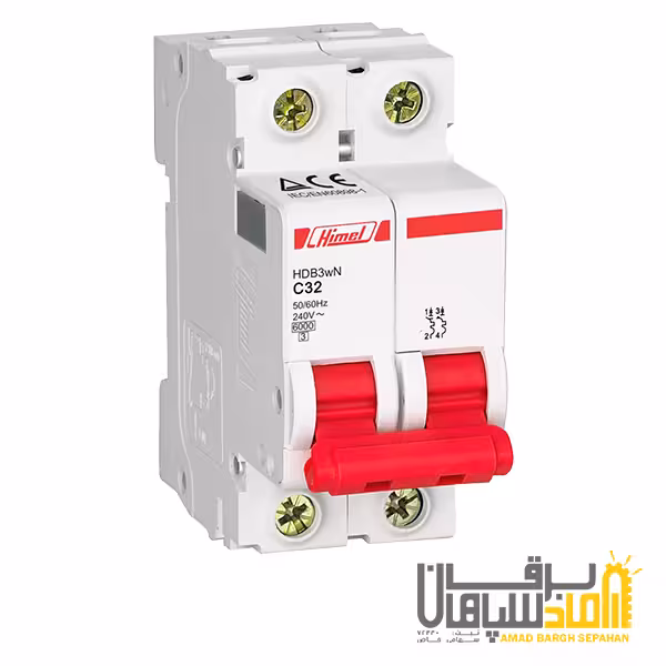 كليد مينياتوری دو پل هیمل 63 آمپر 6kA