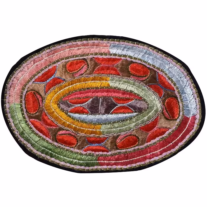 رومیزی عسلی سوزن دوزی ممقان کد MAMA9