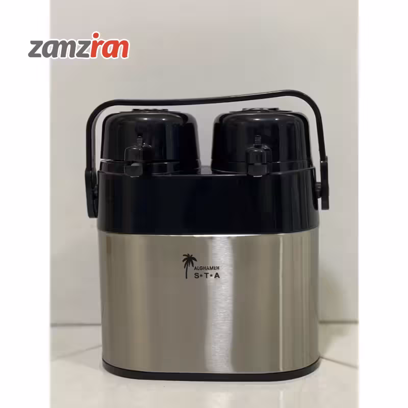 فلاسک چای ظرفیت 3/8 لیتر داخل شيشه علقمه