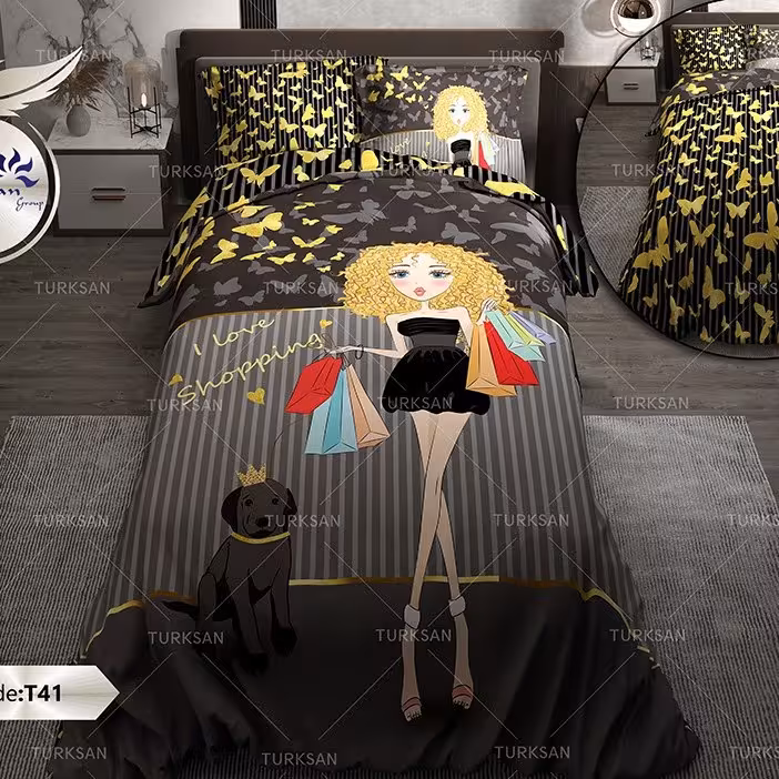 روتختی دونفره دو رو طرحدار  ترکسان طرح T41