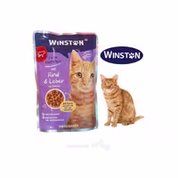 غذای کنسرو گربه، برند وینستون Winston، طعم گوشت گوساله