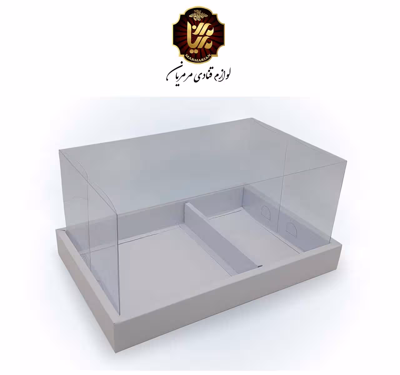 جعبه طلقی کیک و گل 360 پانوراما 18 در 29 ارتفاع 15( بدون جداکننده )