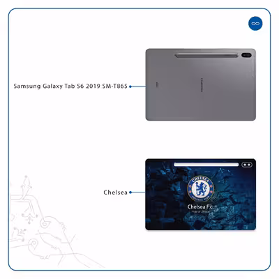 برچسب پوششی ماهوت مدل Chelsea مناسب برای تبلت سامسونگ Galaxy Tab S6 2019 SM-T865