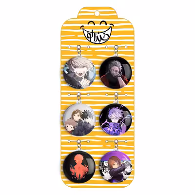 جاکلیدی خندالو مدل انیمه جوجوتسو کایزن کد 428A مجموعه 6 عددی