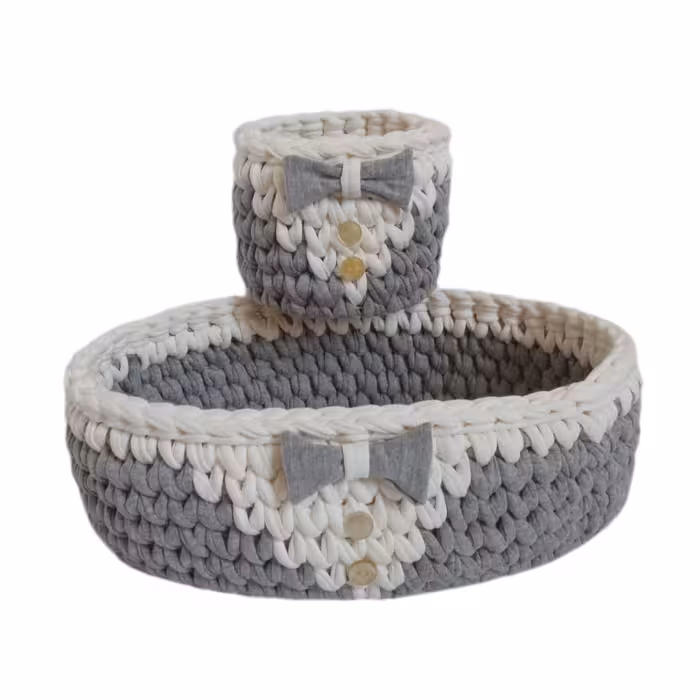 سبد قلاب بافی تریکو مدل پیراهن مردانه مجموعه 2 عددی