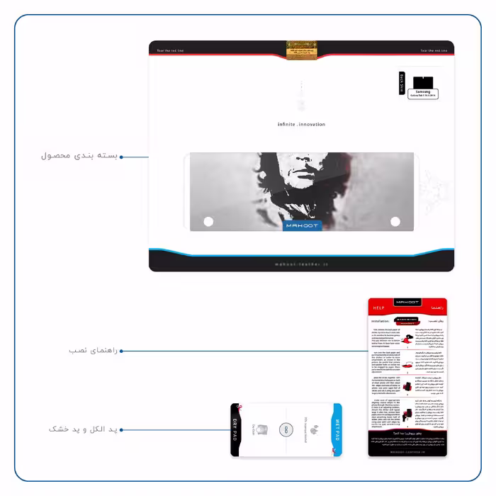 برچسب پوششی ماهوت مدل Che-Guevara مناسب برای تبلت سامسونگ Galaxy Tab S 10.5 2014 T805