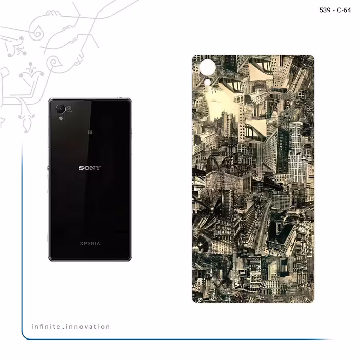 برچسب پوششی ماهوت مدل Collage of Skyscraper مناسب برای گوشی موبایل سونی Xperia Z1