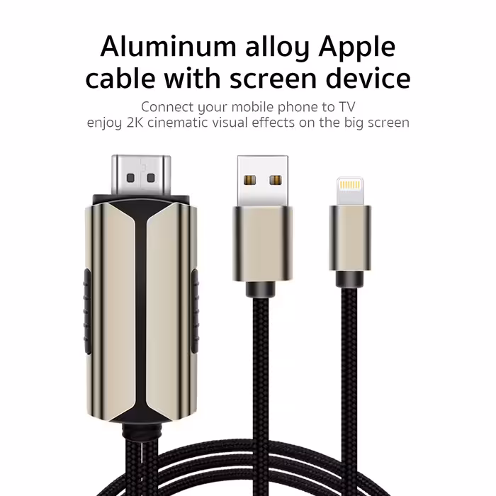 کابل تبدیل HDMI به لایتنینگ/USB کوتتسی مدل 33022 طول 2 متر