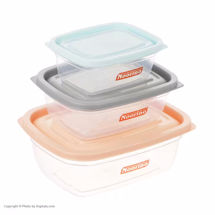 ظرف نگهدارنده نورینو مدل نیروانا الوان مجموعه سه عددی