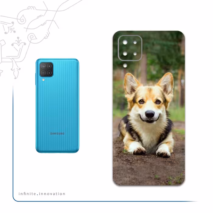 برچسب پوششی ماهوت مدل Dog-2 مناسب برای گوشی موبایل سامسونگ Galaxy F12