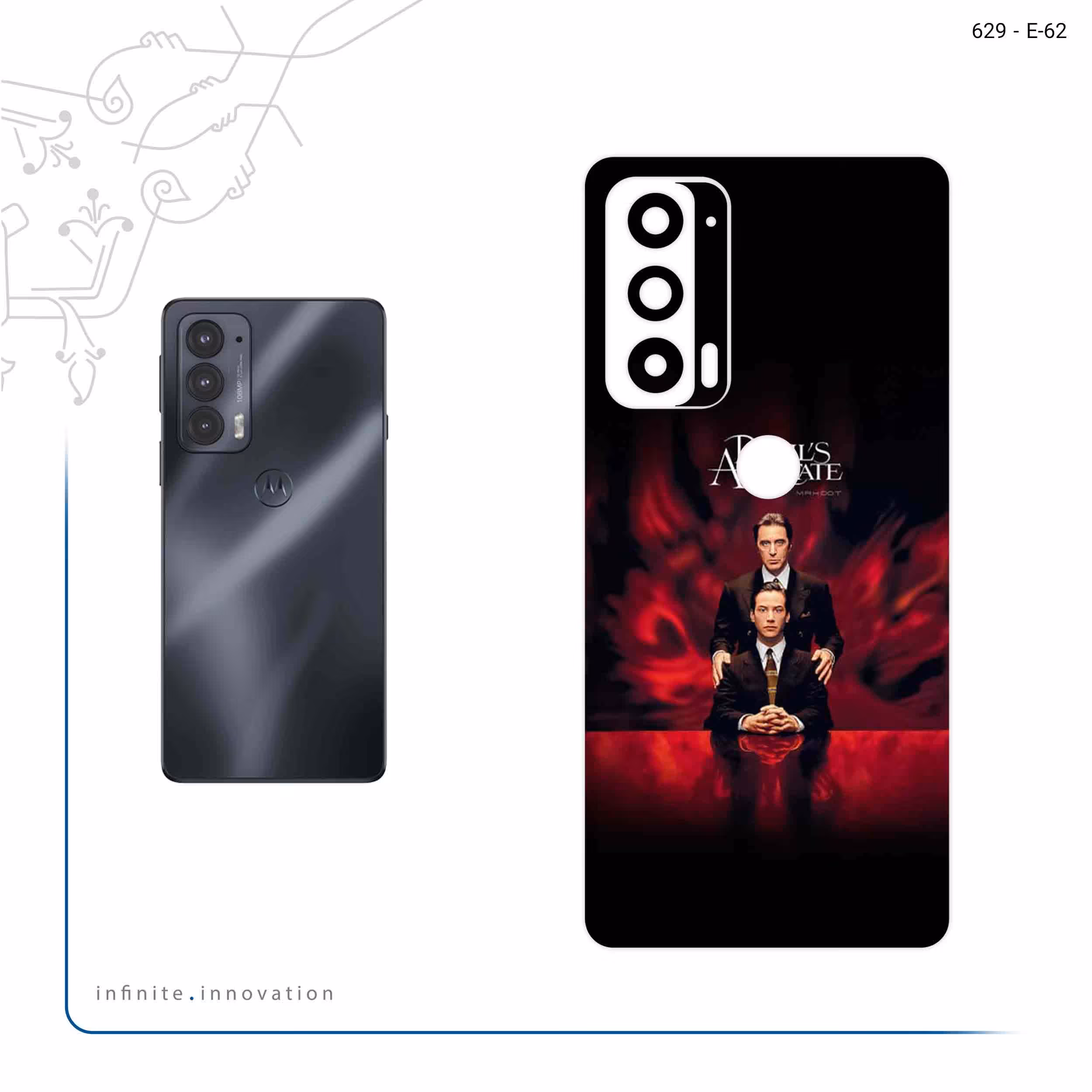 برچسب پوششی ماهوت مدل The Devil's Advocate مناسب برای گوشی موبایل موتورولا Edge 20