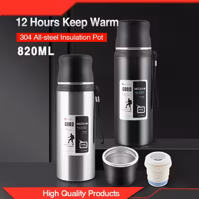 فلاسک مدل VACUUM کد 10198005-820ML گنجایش 0.820 لیتر