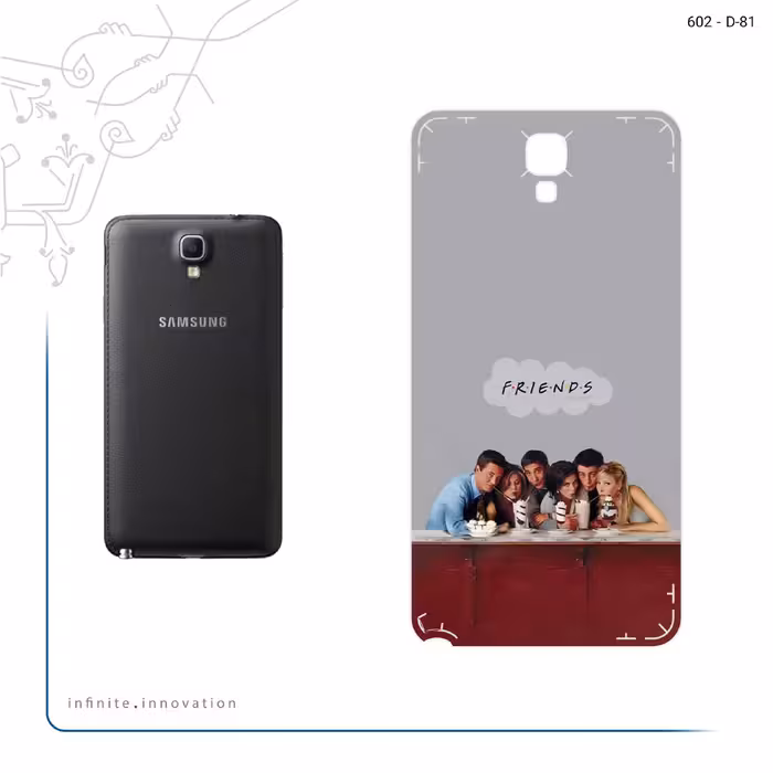 برچسب پوششی ماهوت مدل Friends 1 مناسب برای گوشی موبایل سامسونگ Galaxy Note 3 Neo