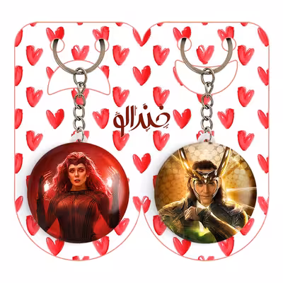 جاکلیدی خندالو مدل لوکی و اسکارلت ویچ مارول Marvel کد 1938319384 مجموعه 2 عددی