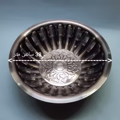 لگن مدل استیل طرح مسی مجموعه 5 عددی
