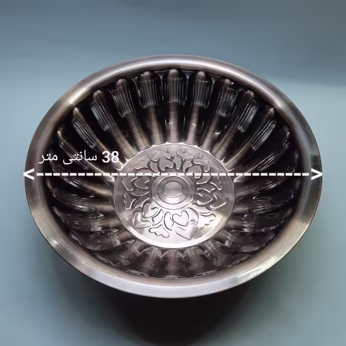 لگن مدل استیل طرح مسی مجموعه 5 عددی