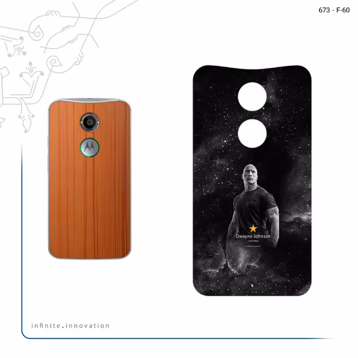 برچسب پوششی ماهوت مدل Dwayne Johnson مناسب برای گوشی موبایل موتورولا Moto X 2014