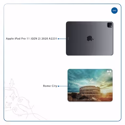 برچسب پوششی ماهوت مدل Rome City مناسب برای تبلت اپل iPad Pro 11 (GEN 2) 2020 A2231
