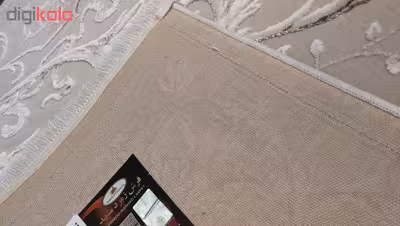 فرش ماشینی زمرد مشهد کد DI04 زمینه بژ