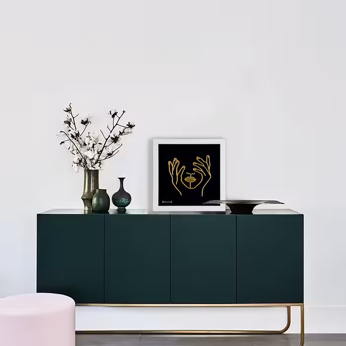 تابلو طلاکوب مارک گلد طرح مینیمال کد TM04